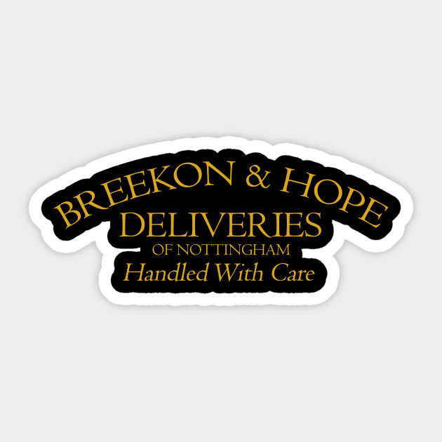 Breekon & Hope Deliveries Sticker by Rusty Quill